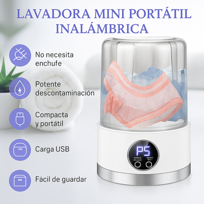 HidroBox  Lavadora de ropa interior y de pequeñas prendas, Super Potente