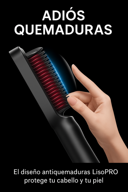 CEPILLO ALISADOR DE PELO - Protección anti‑quemaduras