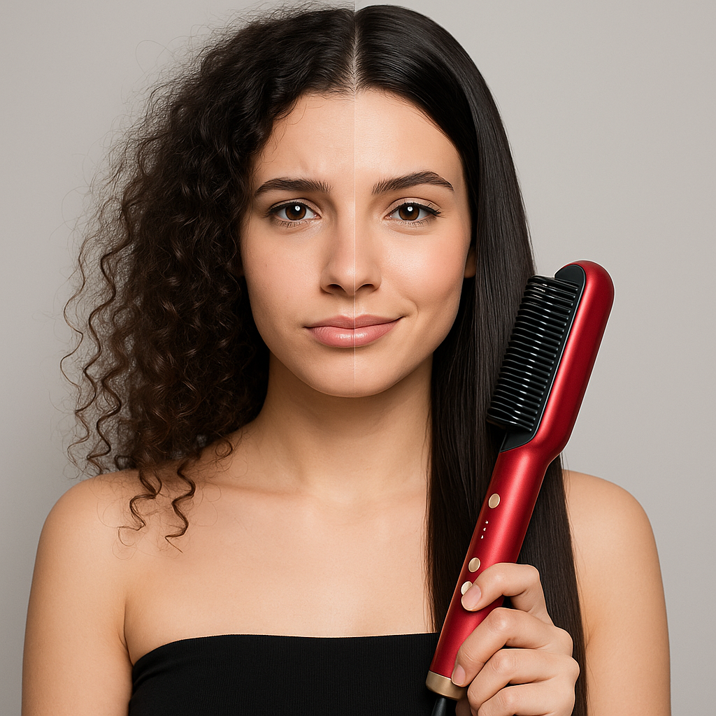 CEPILLO ALISADOR DE PELO - Protección anti‑quemaduras